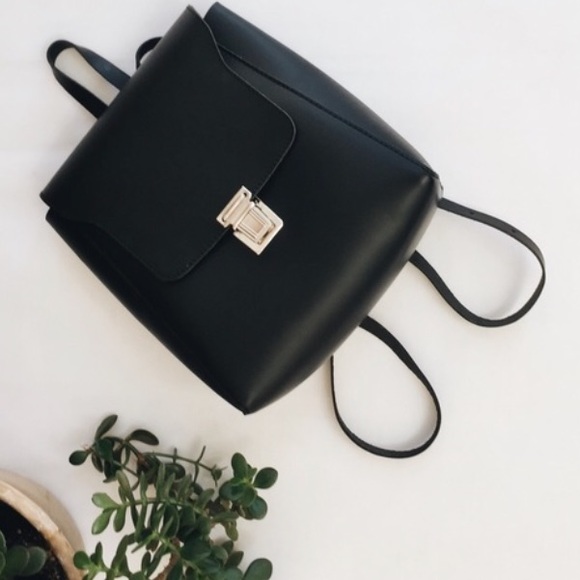 brandy melville leather backpack